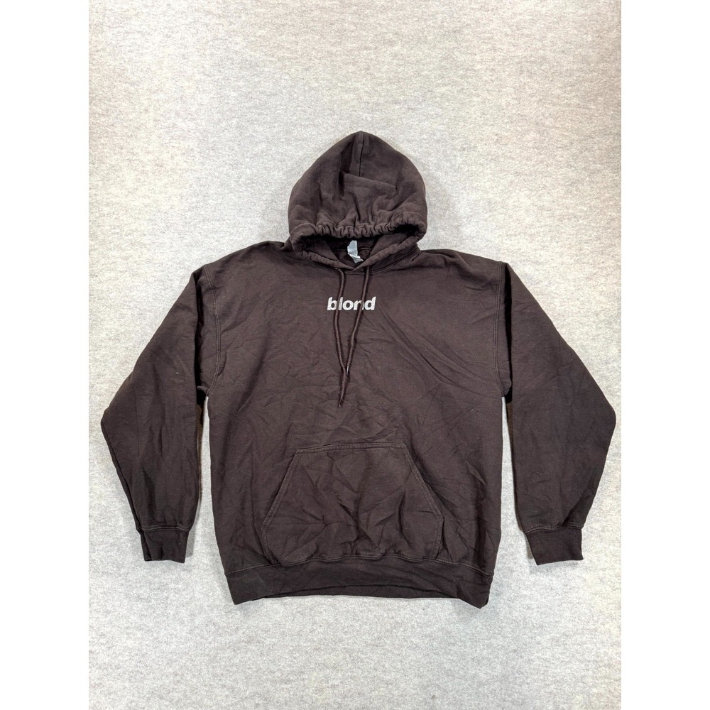 Gildan Frank Ocean Blond Hoodie Mens Large Brown Long Sleeve Drawstring Pullover